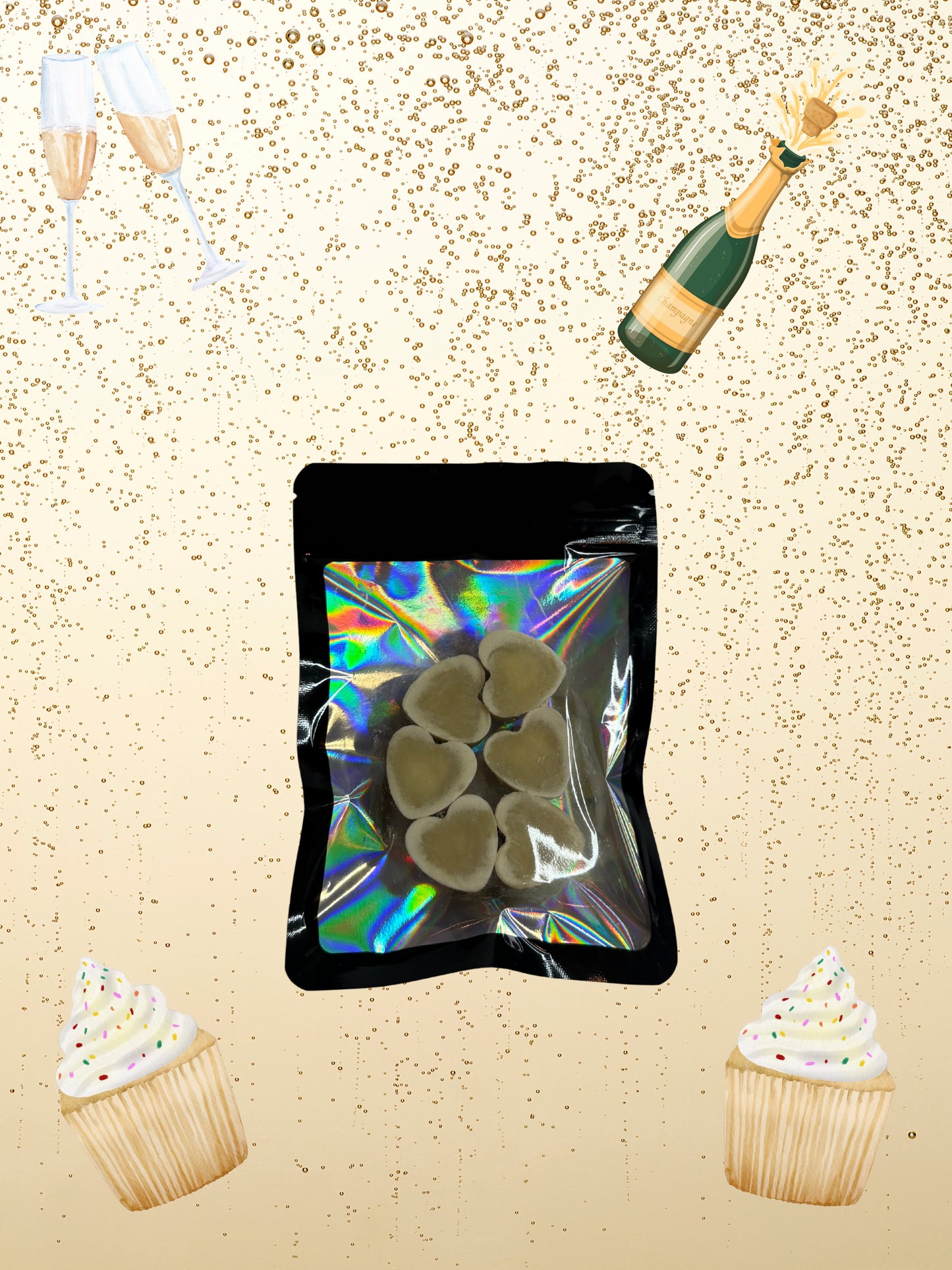Champagne Cupcake Wax Melts